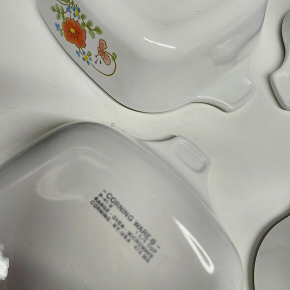 4- CorningWare Wildflower Casseroles P-41-B Vintage Set - Picture 7 of 7